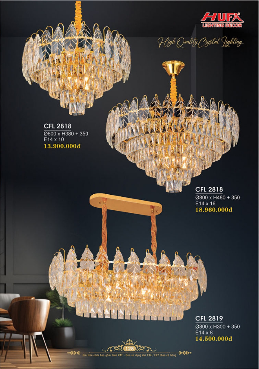 Bảng giá đèn trang trí HUFA